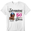 Stepping into my 50th birthday live a Diva Shirt, 50th Birthday shirt, Birthday Shirt, Birthday Queen Shirt