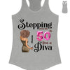 Stepping Into My 50th Birthday Like A Queen, Custom 50th Birthday Shirt For Women, 50 Years Old Birthday Shirt, Personalized Birthday Gift.