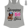 Stepping into my 50th birthday live a Diva Shirt, 50th Birthday shirt, Birthday Shirt, Birthday Queen Shirt