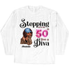 Stepping into my 50th birthday live a Diva Shirt, 50th Birthday shirt, Birthday Shirt, Birthday Queen Shirt