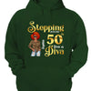 Custom 50th Birthday Shirt For Women, 50 Years Old Birthday Shirt, Stepping into my 50th birthday live a Diva Shirt, 50th Birthday shirt, Birthday Shirt, Birthday Queen Shirt