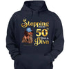 Stepping into my 50th birthday live a Diva Shirt, 50th Birthday Shirt For Women, 50 Years Old Birthday Shirt, 50th Birthday shirt, Birthday Shirt, Birthday Queen Shirt