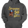 Stepping into my 50th birthday live a Diva Shirt, 50th Birthday Shirt For Women, 50 Years Old Birthday Shirt, 50th Birthday shirt, Birthday Shirt, Birthday Queen Shirt
