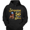 Stepping into my 50th birthday live a Diva Shirt, 50th Birthday Shirt For Women, 50 Years Old Birthday Shirt, 50th Birthday shirt, Birthday Shirt, Birthday Queen Shirt