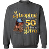 Stepping into my 50th birthday live a Diva Shirt, 50th Birthday Shirt For Women, 50 Years Old Birthday Shirt, 50th Birthday shirt, Birthday Shirt, Birthday Queen Shirt