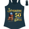 Stepping into my 50th birthday live a Diva Shirt, 50th Birthday Shirt For Women, 50 Years Old Birthday Shirt, 50th Birthday shirt, Birthday Shirt, Birthday Queen Shirt