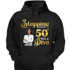 Custom Birthday Queen Shirt, Stepping into my 50th birthday live a Diva Shirt, 50th Birthday Shirt For Women, 50 Years Old Birthday Shirt, 50th Birthday shirt, Birthday Shirt,