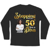 Custom Birthday Queen Shirt, Stepping into my 50th birthday live a Diva Shirt, 50th Birthday Shirt For Women, 50 Years Old Birthday Shirt, 50th Birthday shirt, Birthday Shirt,