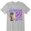 This Queen Makes 50 Look Fabulous, Personalized Birthday Gift, Stepping into my 50th birthday live a Diva Shirt, 50th Birthday shirt,  Birthday Girl, 50 Birthday Women