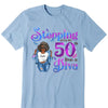 Stepping Into My 50th Birthday Live A Diva Shirt, Custom 50th Birthday Shirt For Women, 50 Years Old Birthday Shirt, Personalized Birthday Gift.
50th Birthday shirt, This Queen Makes 50 Look Fabulous, Birthday Girl, 50 Birthday Women