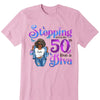 Stepping Into My 50th Birthday Live A Diva Shirt, Custom 50th Birthday Shirt For Women, 50 Years Old Birthday Shirt, Personalized Birthday Gift.
50th Birthday shirt, This Queen Makes 50 Look Fabulous, Birthday Girl, 50 Birthday Women