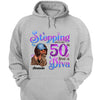 Personalized Birthday Gift, Stepping into my 50th birthday live a Diva Shirt, 50th Birthday shirt, This Queen Makes 50 Look Fabulous, Birthday Girl, 50 Birthday Women