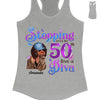 Personalized Birthday Gift, Stepping into my 50th birthday live a Diva Shirt, 50th Birthday shirt, This Queen Makes 50 Look Fabulous, Birthday Girl, 50 Birthday Women