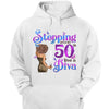 This Queen Makes 50 Look Fabulous, Personalized Birthday Gift, Stepping into my 50th birthday live a Diva Shirt, 50th Birthday shirt,  Birthday Girl, 50 Birthday Women