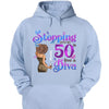 This Queen Makes 50 Look Fabulous, Personalized Birthday Gift, Stepping into my 50th birthday live a Diva Shirt, 50th Birthday shirt,  Birthday Girl, 50 Birthday Women