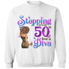 This Queen Makes 50 Look Fabulous, Personalized Birthday Gift, Stepping into my 50th birthday live a Diva Shirt, 50th Birthday shirt,  Birthday Girl, 50 Birthday Women