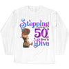 This Queen Makes 50 Look Fabulous, Personalized Birthday Gift, Stepping into my 50th birthday live a Diva Shirt, 50th Birthday shirt,  Birthday Girl, 50 Birthday Women