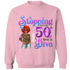 This Queen Makes 50 Look Fabulous, Stepping Into My 50th Birthday Live A Diva Shirt, Custom 50th Birthday Shirt For Women, 50 Years Old Birthday Shirt, Personalized Birthday Gift.
50th Birthday shirt, Birthday Girl, 50 Birthday Women
