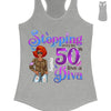 This Queen Makes 50 Look Fabulous, Stepping Into My 50th Birthday Live A Diva Shirt, Custom 50th Birthday Shirt For Women, 50 Years Old Birthday Shirt, Personalized Birthday Gift.
50th Birthday shirt, Birthday Girl, 50 Birthday Women