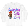 This Queen Makes 50 Look Fabulous, Stepping Into My 50th Birthday Live A Diva Shirt, Custom 50th Birthday Shirt For Women, 50 Years Old Birthday Shirt, Personalized Birthday Gift.
50th Birthday shirt, Birthday Girl, 50 Birthday Women