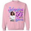 Custom 50th Birthday Shirt For Women,  Stepping Into My 50th Birthday Live A Diva Shirt, 50 Years Old Birthday Shirt, Personalized Birthday Gift, 50th Birthday shirt, This Queen Makes 50 Look Fabulous, Birthday Girl, 50 Birthday Women