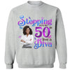 Custom 50th Birthday Shirt For Women,  Stepping Into My 50th Birthday Live A Diva Shirt, 50 Years Old Birthday Shirt, Personalized Birthday Gift, 50th Birthday shirt, This Queen Makes 50 Look Fabulous, Birthday Girl, 50 Birthday Women