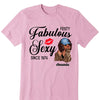 Fabulous Since 1973 Birthday Tshirt, 50th Birthday Tees, Custom Birthday Shirts, 1974 Shirt, 50th Birthday Shirts, Birth Since Shirt, Fabulous Since Birth Year Shirt