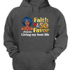 Personalized Birthday Gift, Faith and Favor Living My Best Life Shirt, Birthday Queen Party Gift, 50th Birthday shirt, 50th Birthday Gift Women, 50 Years Old Birthday Shirt