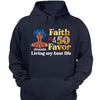 Personalized Birthday Gift, Faith and Favor Living My Best Life Shirt, Birthday Queen Party Gift, 50th Birthday shirt, 50th Birthday Gift Women, 50 Years Old Birthday Shirt