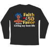 Personalized Birthday Gift, Faith and Favor Living My Best Life Shirt, Birthday Queen Party Gift, 50th Birthday shirt, 50th Birthday Gift Women, 50 Years Old Birthday Shirt