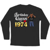 Custom Birthday Shirts, 1974 Shirt, 50th Birthday Shirts, Birthday Queen Est 1974 T-Shirt, Birth Since Shirt