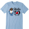Personalized Hello 50th Birthday Shirts, Custom Birthday Shirts, Turning 50 Shirt, Gifts For Women Turning 50, 50 And Fabulous Shirt, 1974 Shirt