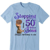 Personalized Stepping Into My 50th Live a Boss Hello 50th Birthday Shirts, Custom Birthday Shirts, Turning 50 Shirt, Gifts For Women, 50 And Fabulous Shirt, 1974 Shirt