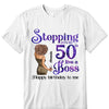 Personalized Stepping Into My 50th Live a Boss Hello 50th Birthday Shirts, Custom Birthday Shirts, Turning 50 Shirt, Gifts For Women, 50 And Fabulous Shirt, 1974 Shirt