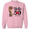 Personalized Hello 50th Birthday Shirts, Custom Birthday Shirts, Turning 50 Shirt, Gifts For Women Turning 50, 50 And Fabulous Shirt, 1974 Shirt