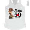 Personalized Hello 50th Birthday Shirts, Custom Birthday Shirts, Turning 50 Shirt, Gifts For Women Turning 50, 50 And Fabulous Shirt, 1974 Shirt