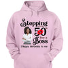 Personalized Stepping Into My 50th Live a Boss Hello 50th Birthday Shirts, Custom Birthday Shirts, Turning 50 Shirt, Gifts For Women, 50 And Fabulous Shirt, 1974 Shirt