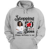 Personalized Stepping Into My 50th Live a Boss Hello 50th Birthday Shirts, Custom Birthday Shirts, Turning 50 Shirt, Gifts For Women, 50 And Fabulous Shirt, 1974 Shirt