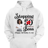 Personalized Stepping Into My 50th Live a Boss Hello 50th Birthday Shirts, Custom Birthday Shirts, Turning 50 Shirt, Gifts For Women, 50 And Fabulous Shirt, 1974 Shirt