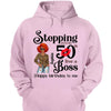 Personalized Stepping Into My 50th Live a Boss Hello 50th Birthday Shirts, Custom Birthday Shirts, Turning 50 Shirt, Gifts For Women, 50 And Fabulous Shirt, 1974 Shirt