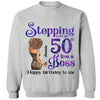 Personalized Stepping Into My 50th Live a Boss Hello 50th Birthday Shirts, Custom Birthday Shirts, Turning 50 Shirt, Gifts For Women, 50 And Fabulous Shirt, 1974 Shirt