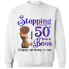 Personalized Stepping Into My 50th Live a Boss Hello 50th Birthday Shirts, Custom Birthday Shirts, Turning 50 Shirt, Gifts For Women, 50 And Fabulous Shirt, 1974 Shirt