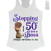 Personalized Stepping Into My 50th Live a Boss Hello 50th Birthday Shirts, Custom Birthday Shirts, Turning 50 Shirt, Gifts For Women, 50 And Fabulous Shirt, 1974 Shirt