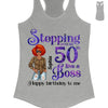 Personalized Stepping Into My 50th Live a Boss Hello 50th Birthday Shirts, Custom Birthday Shirts, Turning 50 Shirt, Gifts For Women, 50 And Fabulous Shirt, 1974 Shirt
