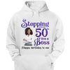 Personalized Stepping Into My 50th Live a Boss Hello 50th Birthday Shirts, Custom Birthday Shirts, Turning 50 Shirt, Gifts For Women, 50 And Fabulous Shirt, 1974 Shirt