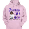Personalized Stepping Into My 50th Live a Boss Hello 50th Birthday Shirts, Custom Birthday Shirts, Turning 50 Shirt, Gifts For Women, 50 And Fabulous Shirt, 1974 Shirt