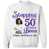 Personalized Stepping Into My 50th Live a Boss Hello 50th Birthday Shirts, Custom Birthday Shirts, Turning 50 Shirt, Gifts For Women, 50 And Fabulous Shirt, 1974 Shirt