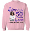 Personalized Stepping Into My 50th Live a Boss Hello 50th Birthday Shirts, Custom Birthday Shirts, Turning 50 Shirt, Gifts For Women, 50 And Fabulous Shirt, 1974 Shirt