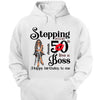 Personalized Stepping Into My 50th Live a Boss Hello 50th Birthday Shirts, Custom Birthday Shirts, Turning 50 Shirt, Gifts For Women, 50 And Fabulous Shirt, 1974 Shirt
