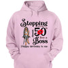 Personalized Stepping Into My 50th Live a Boss Hello 50th Birthday Shirts, Custom Birthday Shirts, Turning 50 Shirt, Gifts For Women, 50 And Fabulous Shirt, 1974 Shirt